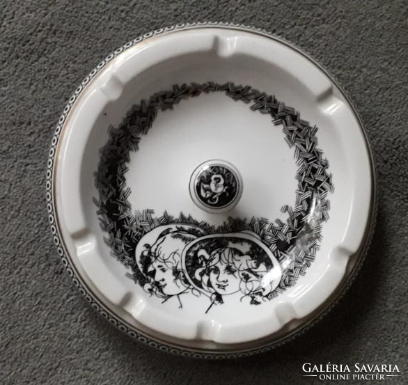 Saxon ashtray, ashtray - raven house porcelain