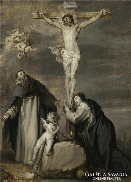 Van Dyck - Keresztre feszített Krisztus - reprint