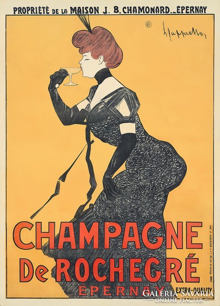 Cappiello - champagne de rochegré - reprint canvas reprint