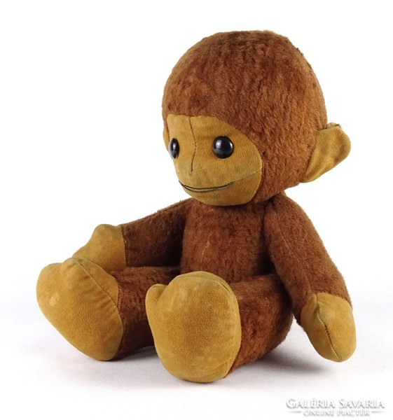 1I657 old african stuffed monkey 42 cm