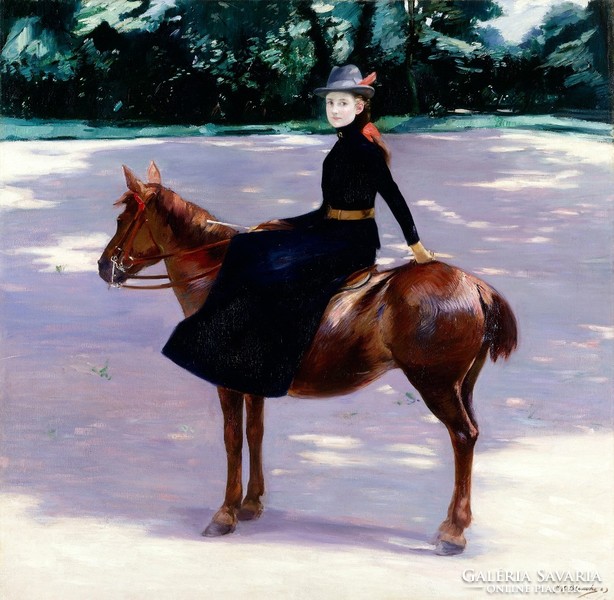 Émile blanche - the pony - reprint canvas reprint