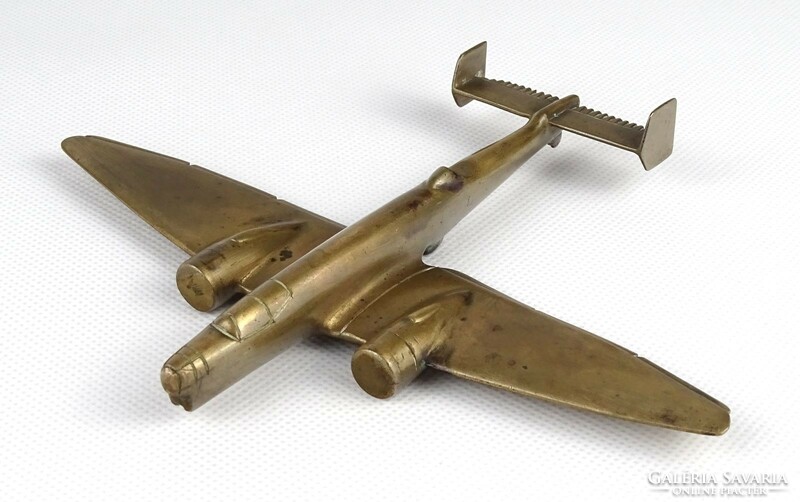 1I694 Régi bronz Junkers JU-86 bombázó repülőgép makett