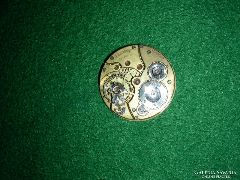Zenith pocket watch structure pat. Oct 18 1904 with fine adjustment