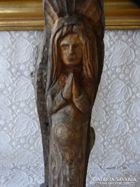 Mary / Madonna wooden statue.