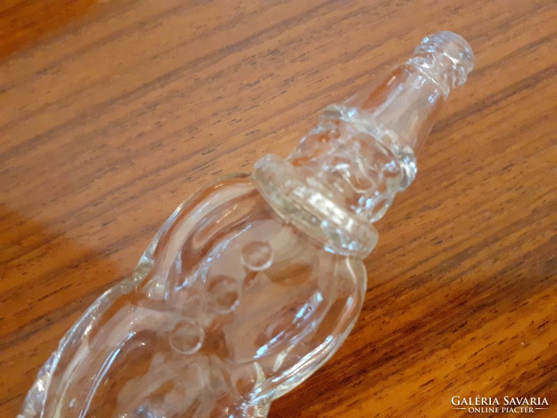 Régi kölnis üveg bohóc alakú vintage parfümös palack