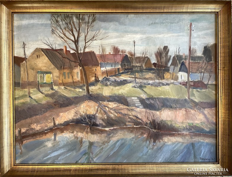 Pál Udvary's (1900-1987) original 60x80 cm oil painting in the gallery