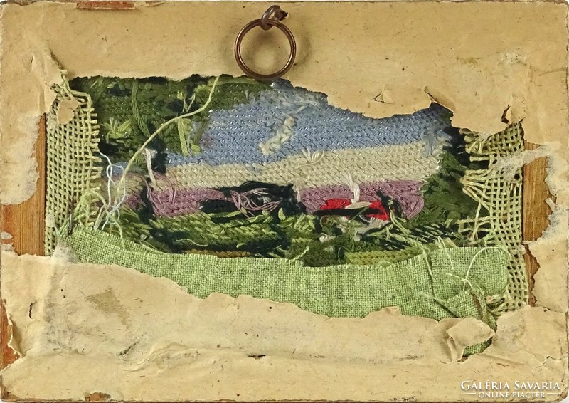 1I729 framed small tapestry needlework