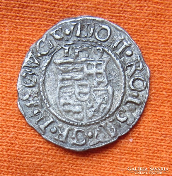 Rudolf (1576-1608) silver denarius 1579 k-b