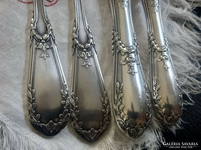 Xiv. Louis style, silver-plated, antique cutlery set, for 12 persons, 51 pieces (1925-1940)