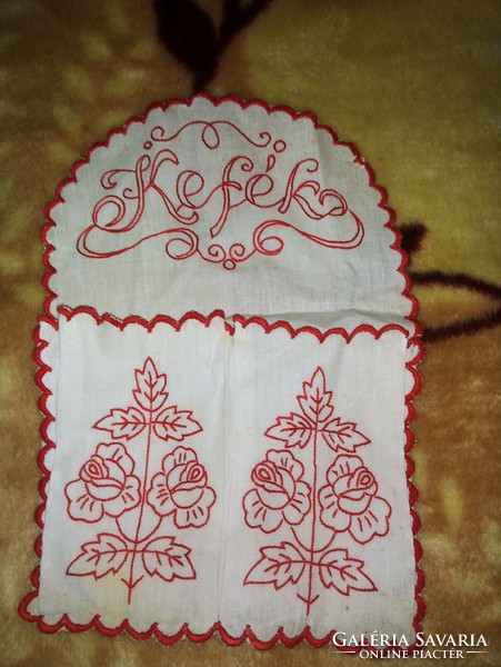 Antique, embroidered wall protectors!