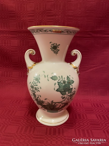 Herend Indian basket beautiful flower vase 20,5cm !!!