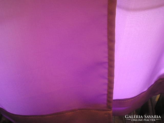 Custom-made 168, 131 and 135 cm wide 2 purple blackout curtains in silk