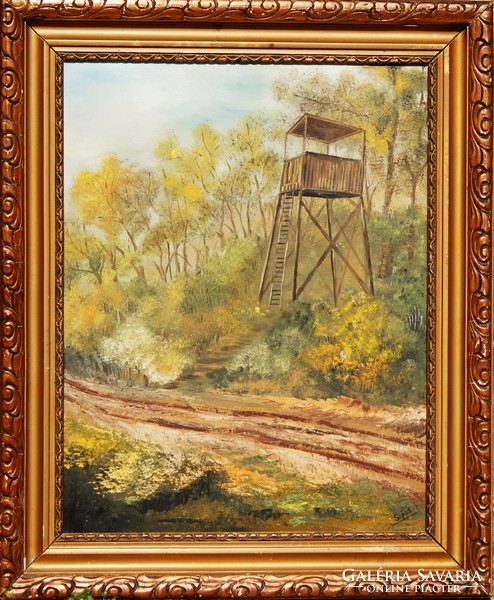 Szücs i .: Magasles - oil painting, framed