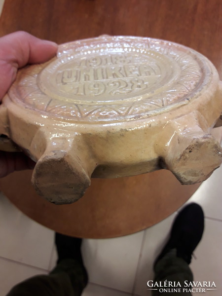 Mázas cserép kulacs UNIREA 1918-1928