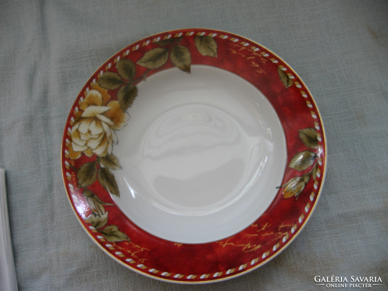 Rosenthal sárga rózsás Classic Renaissance Ambra tányér