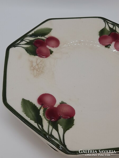Villeroy & boch, antique, faience cake plates, 6 pcs