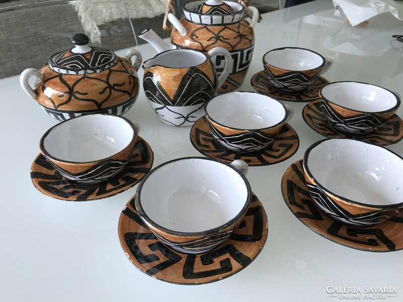 Retro ceramic tea set from the 80s from the Azores