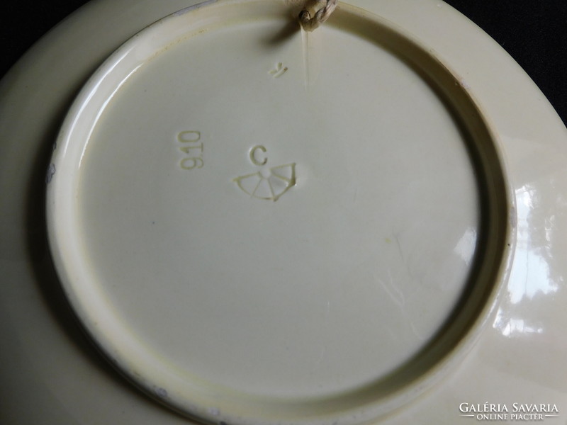 Körmöcbányai antik majolika tányér 17 cm
