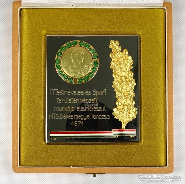 1H458 old mts social real award in a gift box 1971