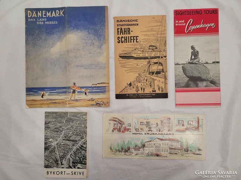 1960s Denmark tourist, travel brochures