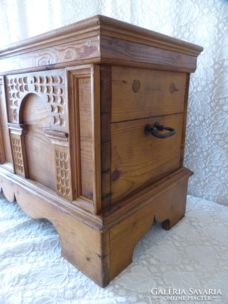Old small pine chest.
