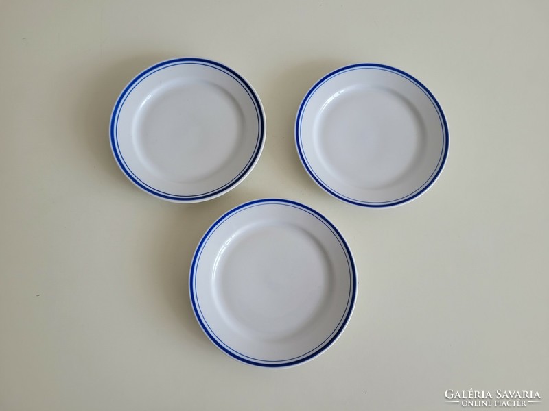 Old blue striped zsolnay small bowl 3 pcs