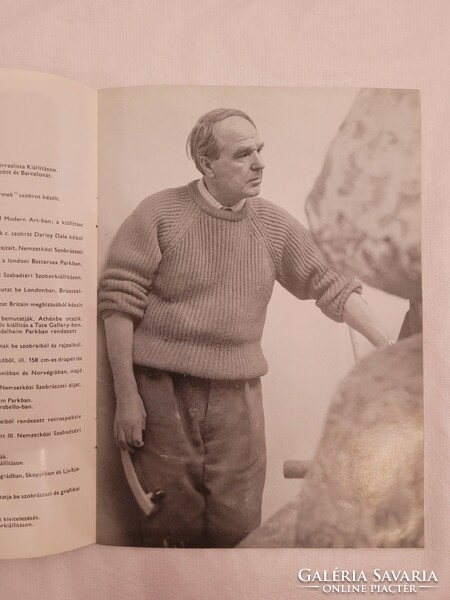HENRY MOORE , angol szobrászművész kiállításáról szóló katalógus, 1967. Budapest