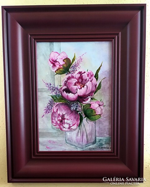 Pentecost roses - contemporary painting