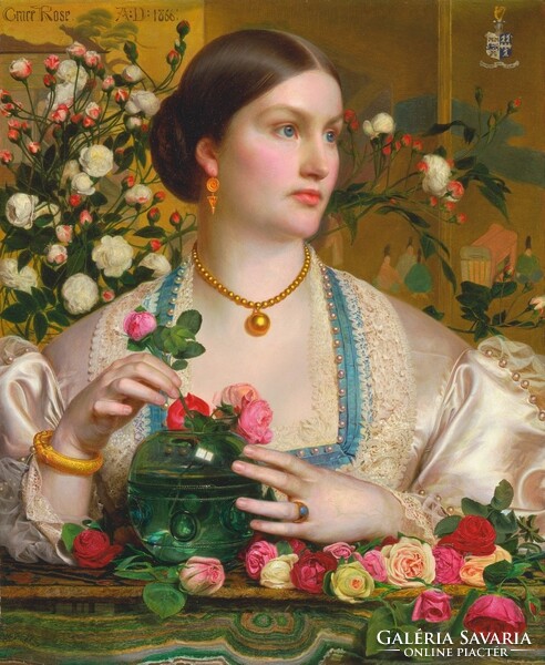 Frederick sandys - grace rose - canvas reprint