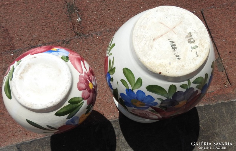 Városlődi kancsó ( bokály) és váza párban - Balatoni emlék mindkettő