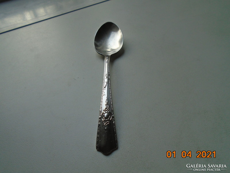 1944 Harmony house plate with aa + silver teaspoon with maytime pattern