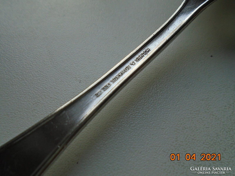 1915 Holmes & Edwards XIV Silver Plate Teaspoon with Roseland Pattern on Palm Back