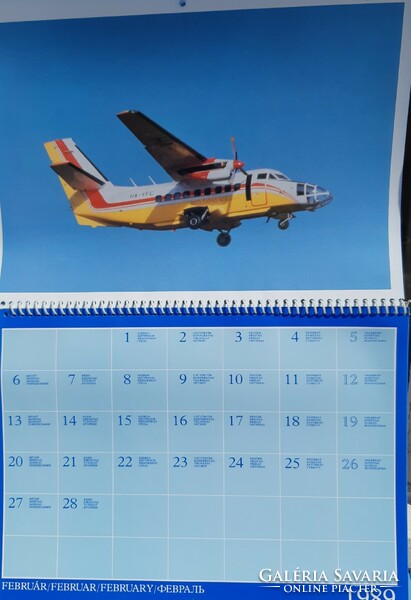Aircraft wall calendar 1989