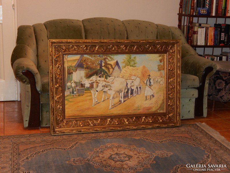Beautiful large frame with gift painting