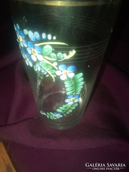 Fabulous lujza subscribed enamel stained glass beaker