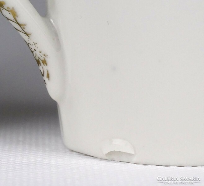 1I863 Régi jelzett kisméretű porcelán kávéskészlet