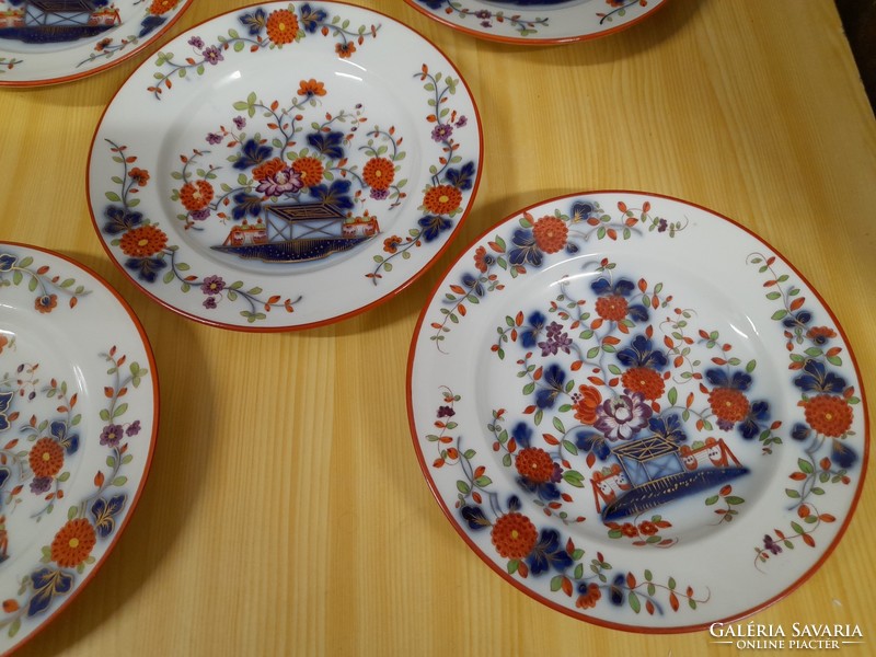 Alt wien austria fischer & sleep pirkenhammer imari patterned porcelain cake plate.