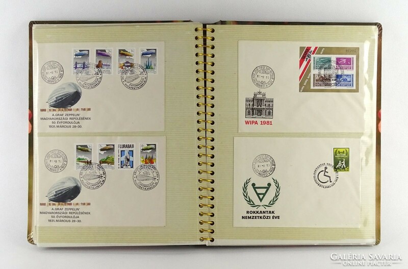 1I870 first day stamps envelopes album 40 pieces