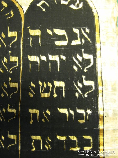 Vintage Tízparancsolat egyiptomi kézzel festett valódi papirusz