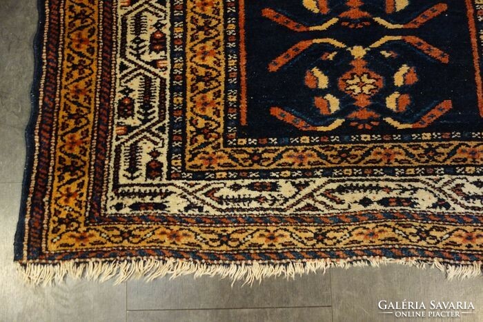 Antik kézi csomózású perzsa malaj keleti szőnyeg 335x110 cm