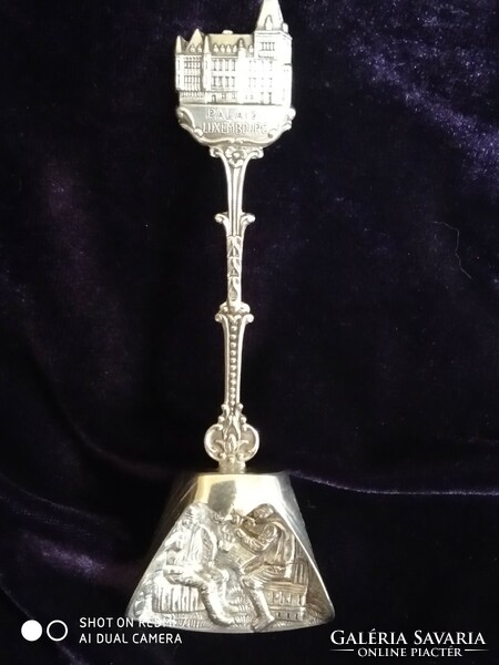 Silver Luxembourg sugar shovel spoon (souvenir)