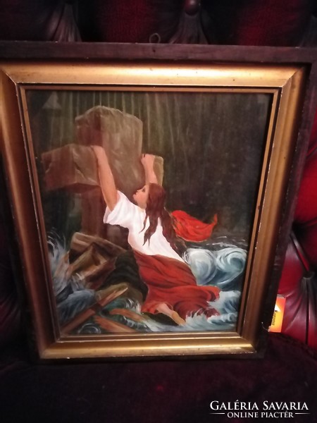 Öreg festmény 39x31 cm