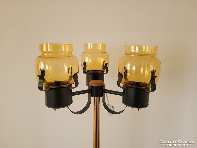 Retro régi 3 búrás állólámpa lámpa