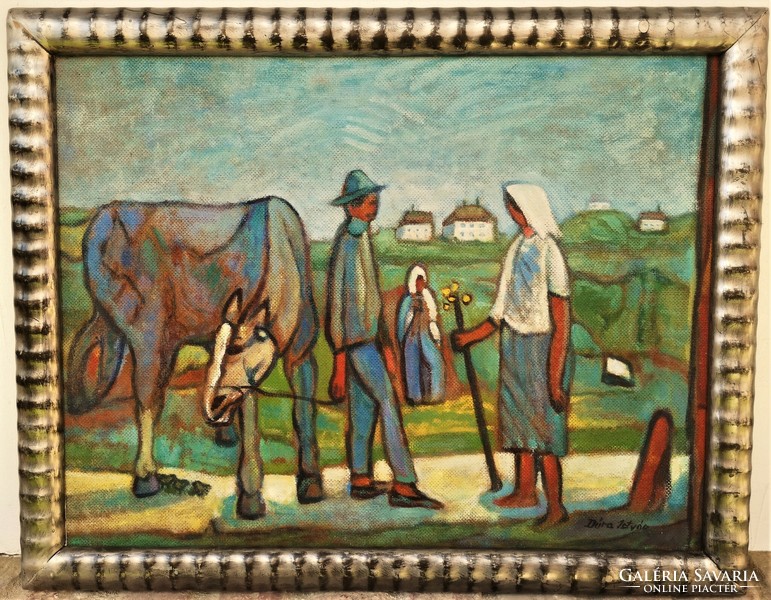 István Dóra's (1932) painting home with an original guarantee!