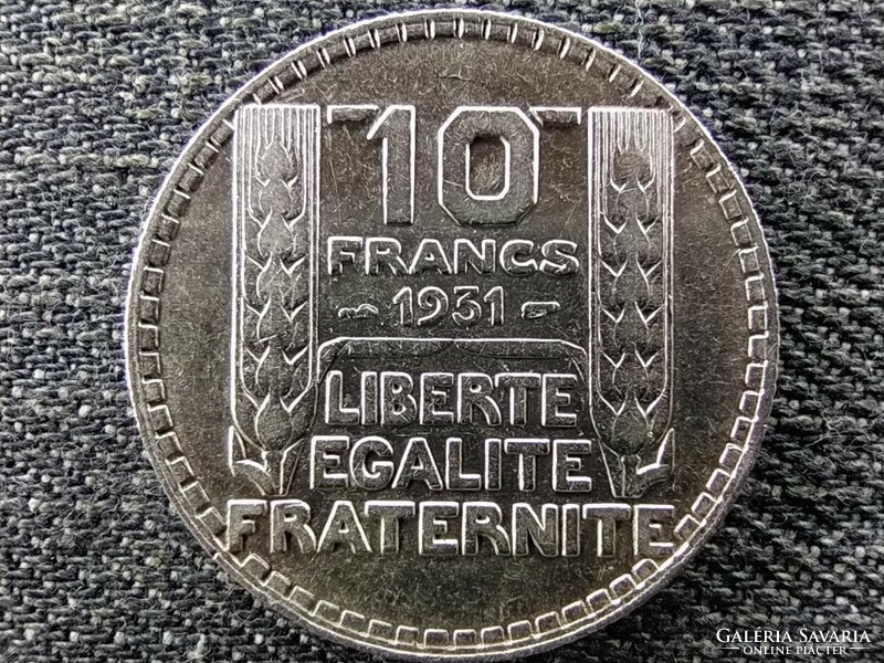 Franciaország Harmadik Köztársaság .680 ezüst 10 frank 1931 (id46759)