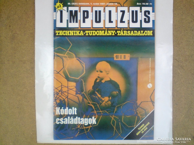 Régi újság -  2 db. (1986 nov. 1. és 1987. jan. 10.) IMPULZUS -Technika - Tudomány - Társadalom
