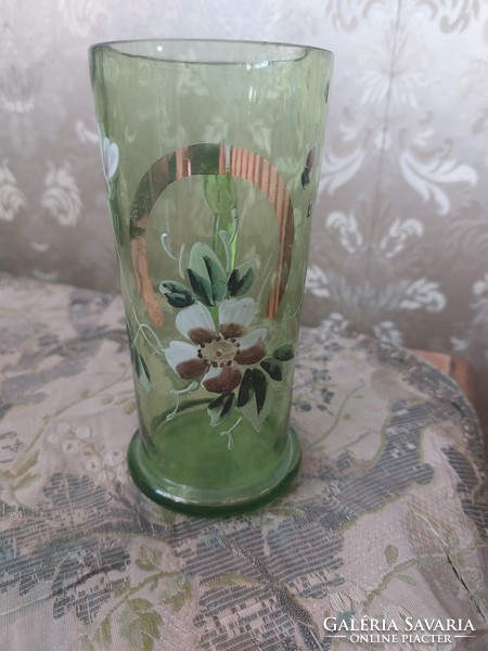 Hand-painted decorative glass with ears