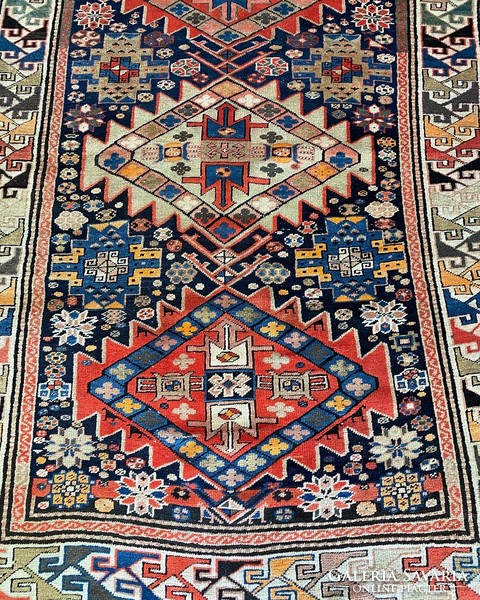 Antique Caucasian Cossack rug 280x130