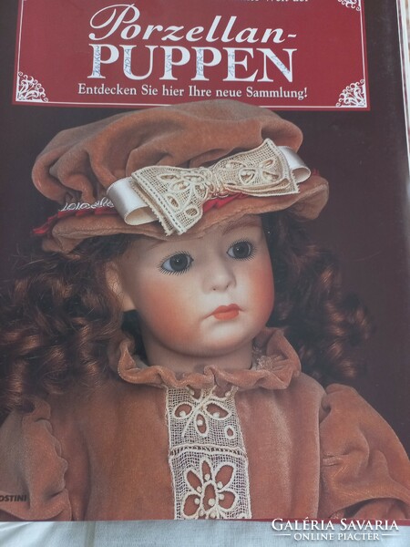 Antique porcelain dolls in a folder, 20 editions