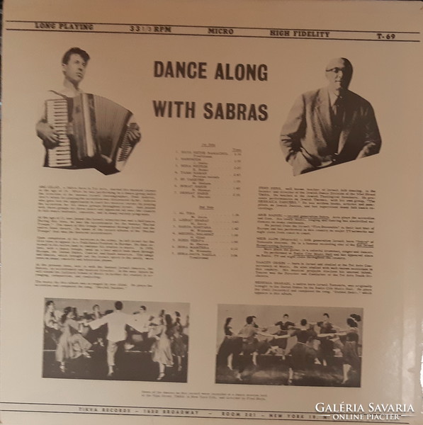 Jewish vinyl record: dance along with sabras - lp - vinyl record - jewish music - judaica